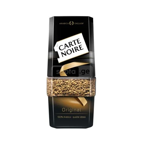 CARTE NOIRE-კარტ ნუარი ხსნადი ყავა შუშის ქილაში 90გრ